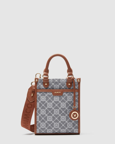 Mim-Gram Mini Tote Bag - Denim