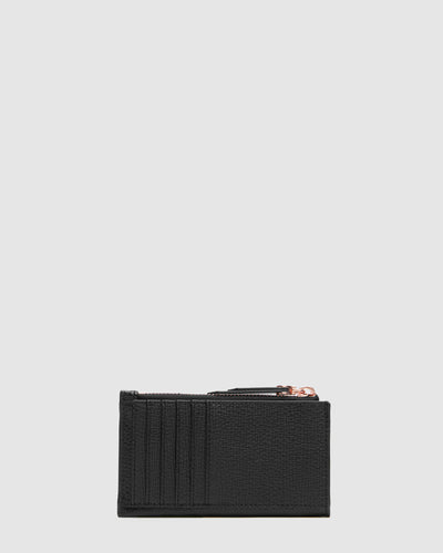 D-Vine Slim Wallet - Black Rose Gold