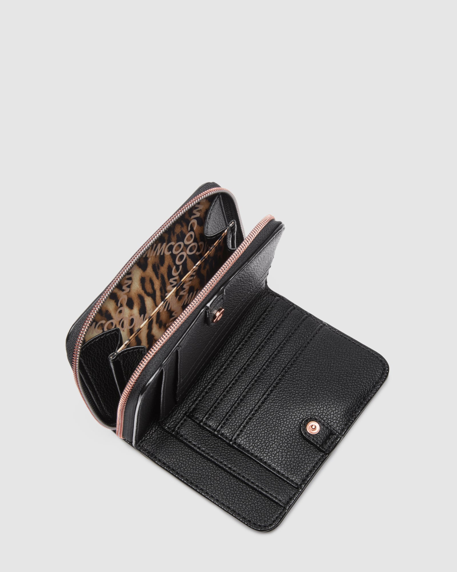 Serenity Medium Wallet - Black Rose Gold