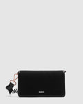 Stevie Wallet Crossbody Bag - Black White