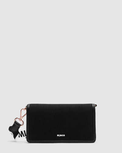 Stevie Wallet Crossbody Bag - Black White