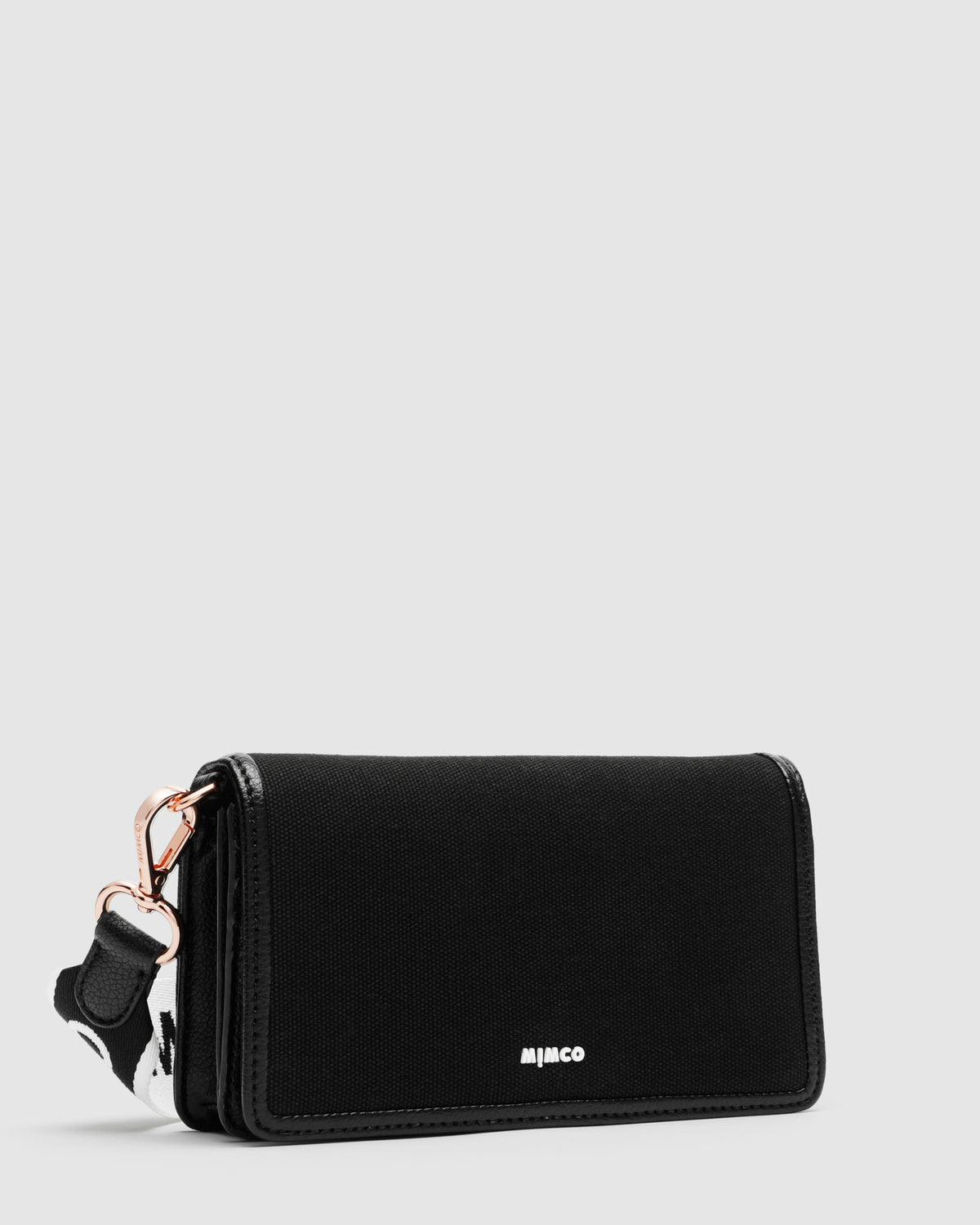 Stevie Wallet Crossbody Bag - Black White
