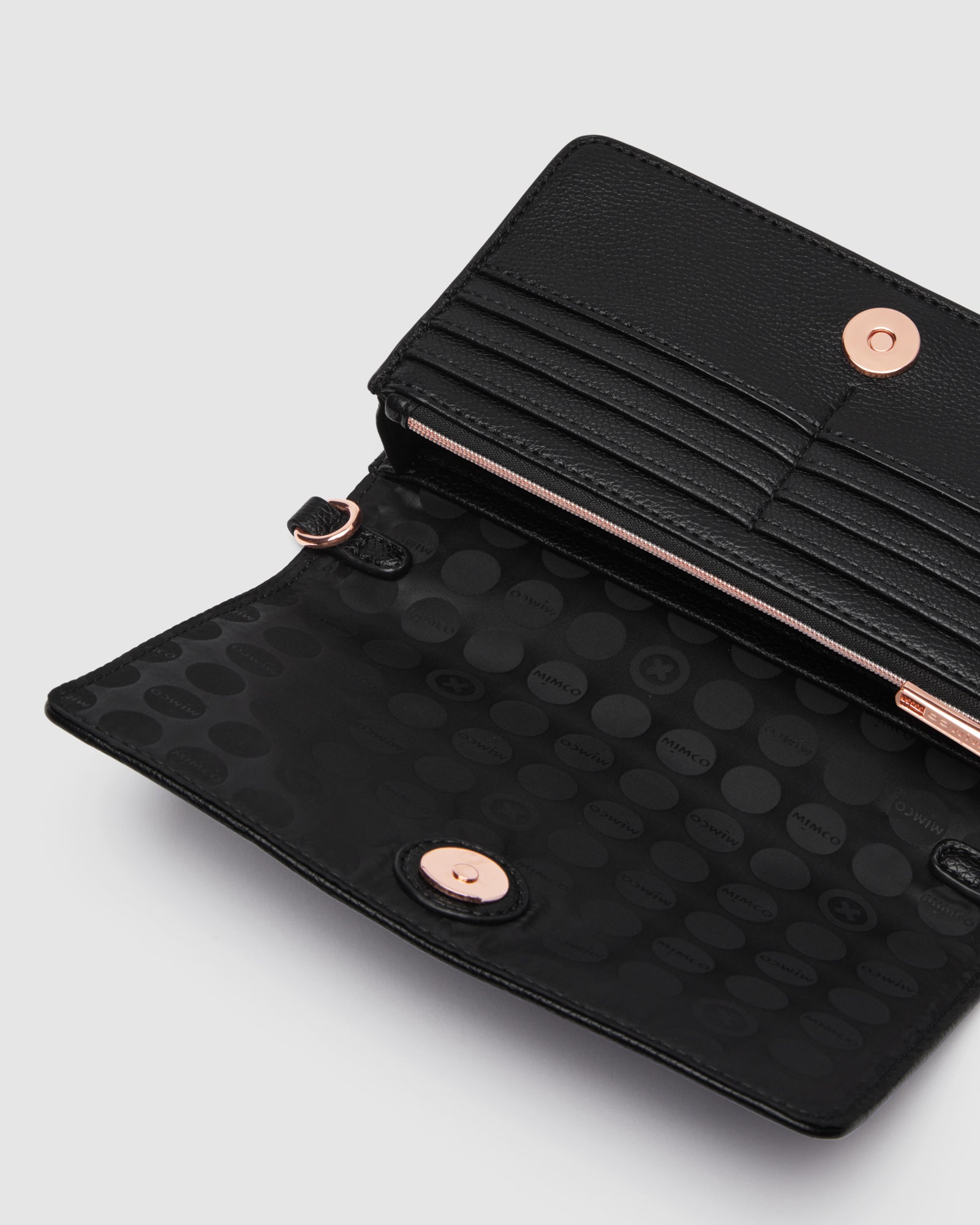 Stevie Wallet Crossbody Bag - Black White