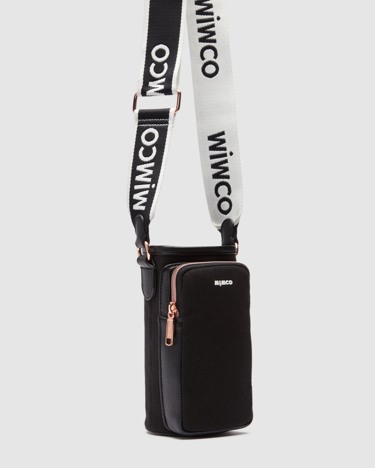 Stevie Drink Crossbody Bag - Black White