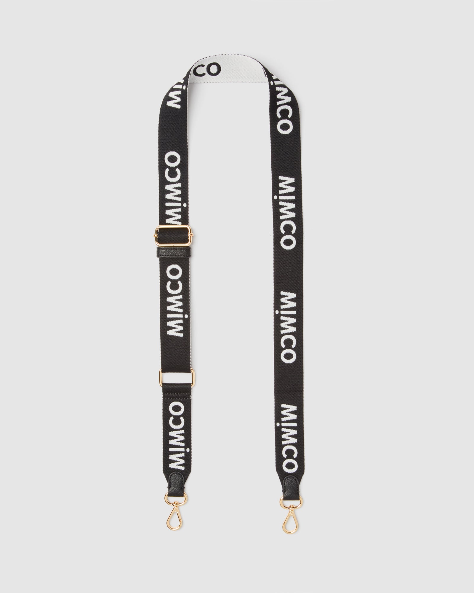Webbing Bag Strap - Black White