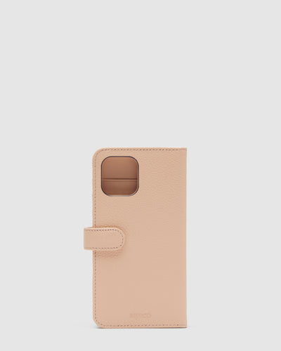Hendrix Flip Case For Iphone 12 Pro Max - Almond