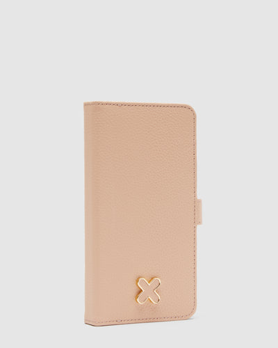 Hendrix Flip Case For Iphone 13 Pro Max - Almond