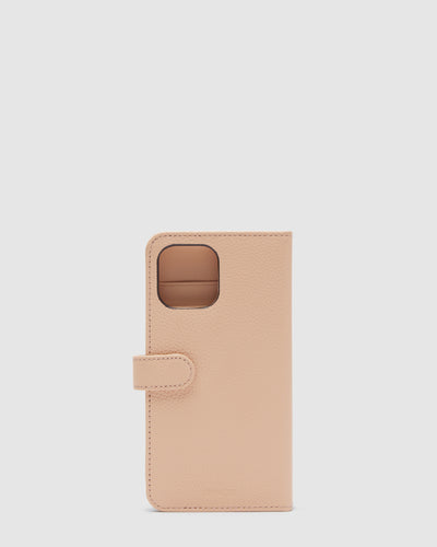 Hendrix Flip Case For Iphone 13 Pro Max - Almond