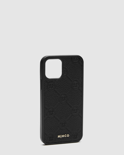 Mim-Gram Phone Case For Iphone 12-12 Pro - Black Light Gold