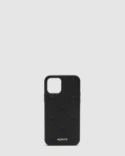 Mim-Gram Phone Case For Iphone 12-12 Pro - Black Light Gold