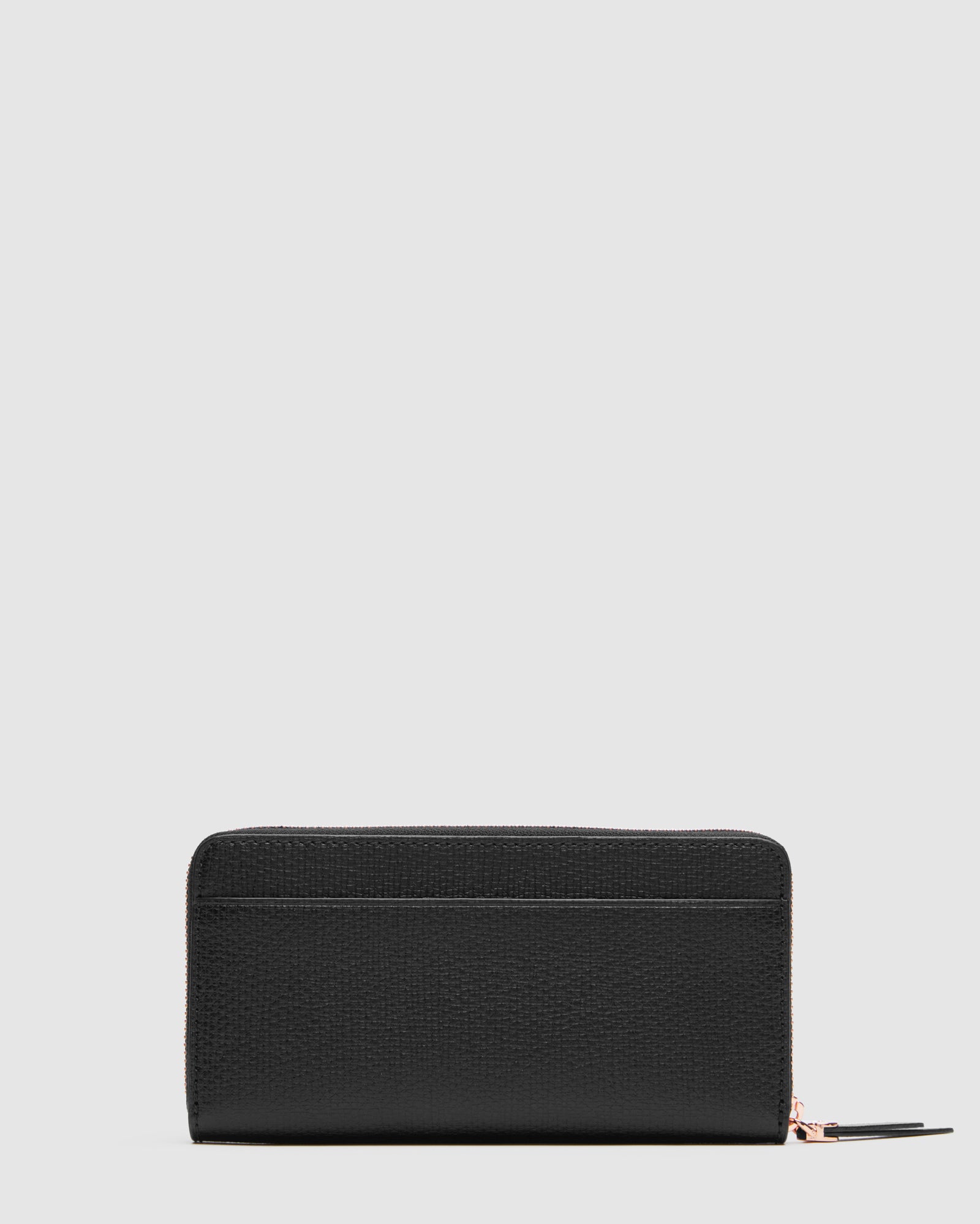 D-Vine Large Wallet - Black Rose Gold