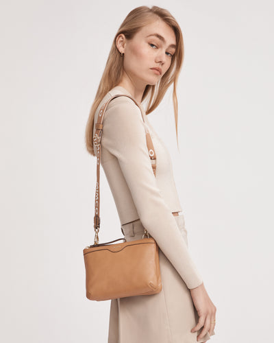 Jett Duo Crossbody Bag - Caramel
