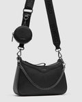 Jett Crossbody Bag - Black Gunmetal