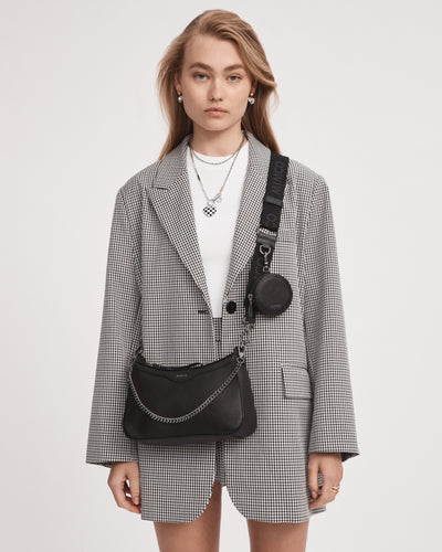 Jett Crossbody Bag - Black Gunmetal
