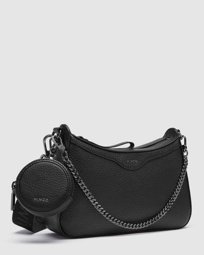 Jett Crossbody Bag - Black Gunmetal