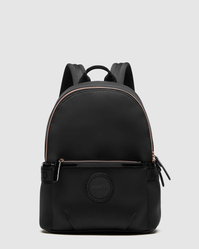 Serenity Backpack Bag - Black Rose Gold