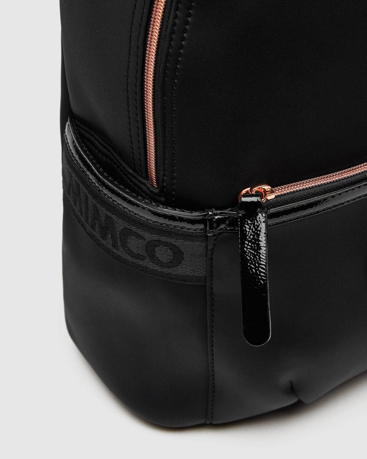Serenity Backpack Bag - Black Rose Gold
