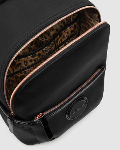 Serenity Backpack Bag - Black Rose Gold