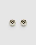 Mod Stud Earrings - Black
