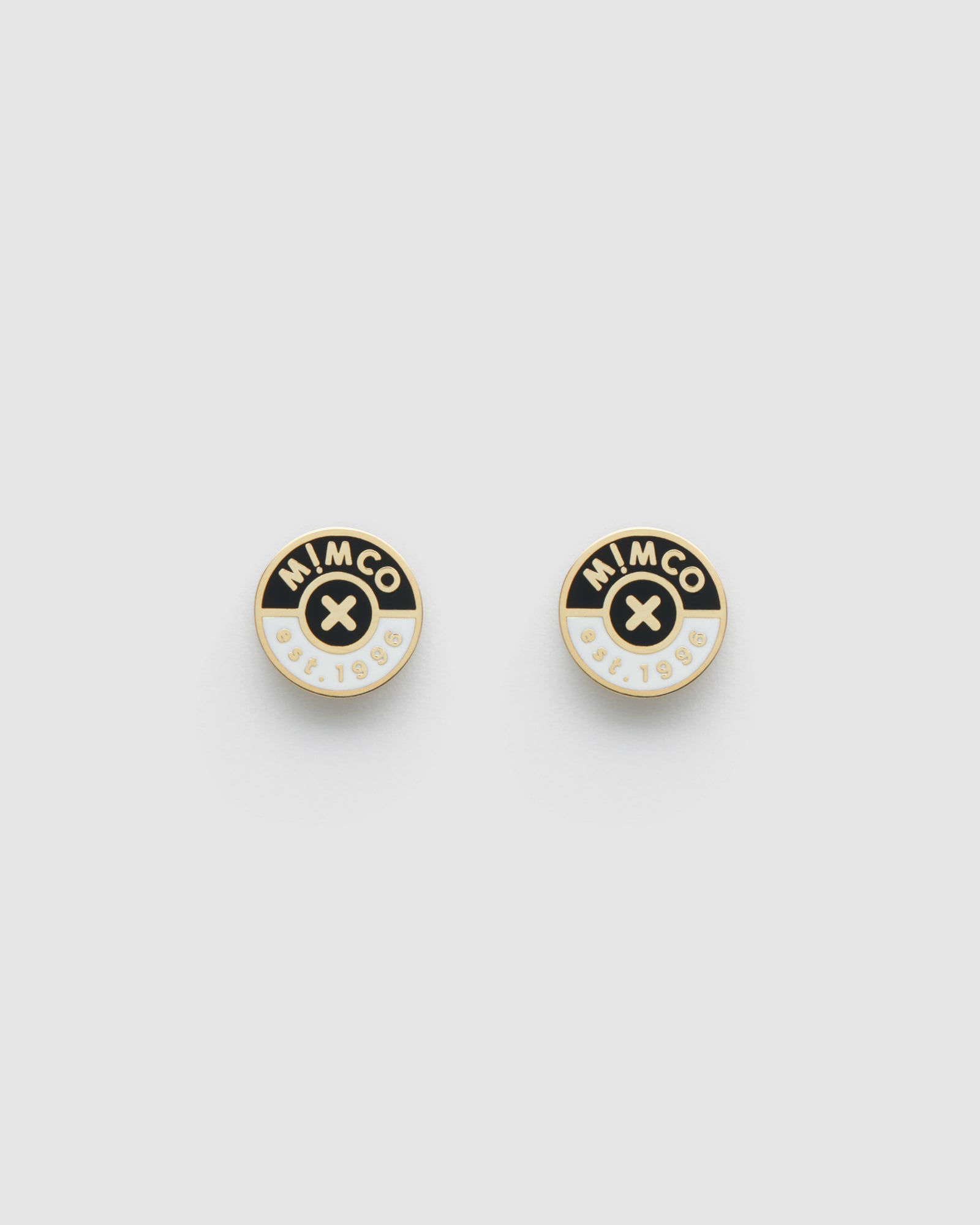 Mod Stud Earrings - Black