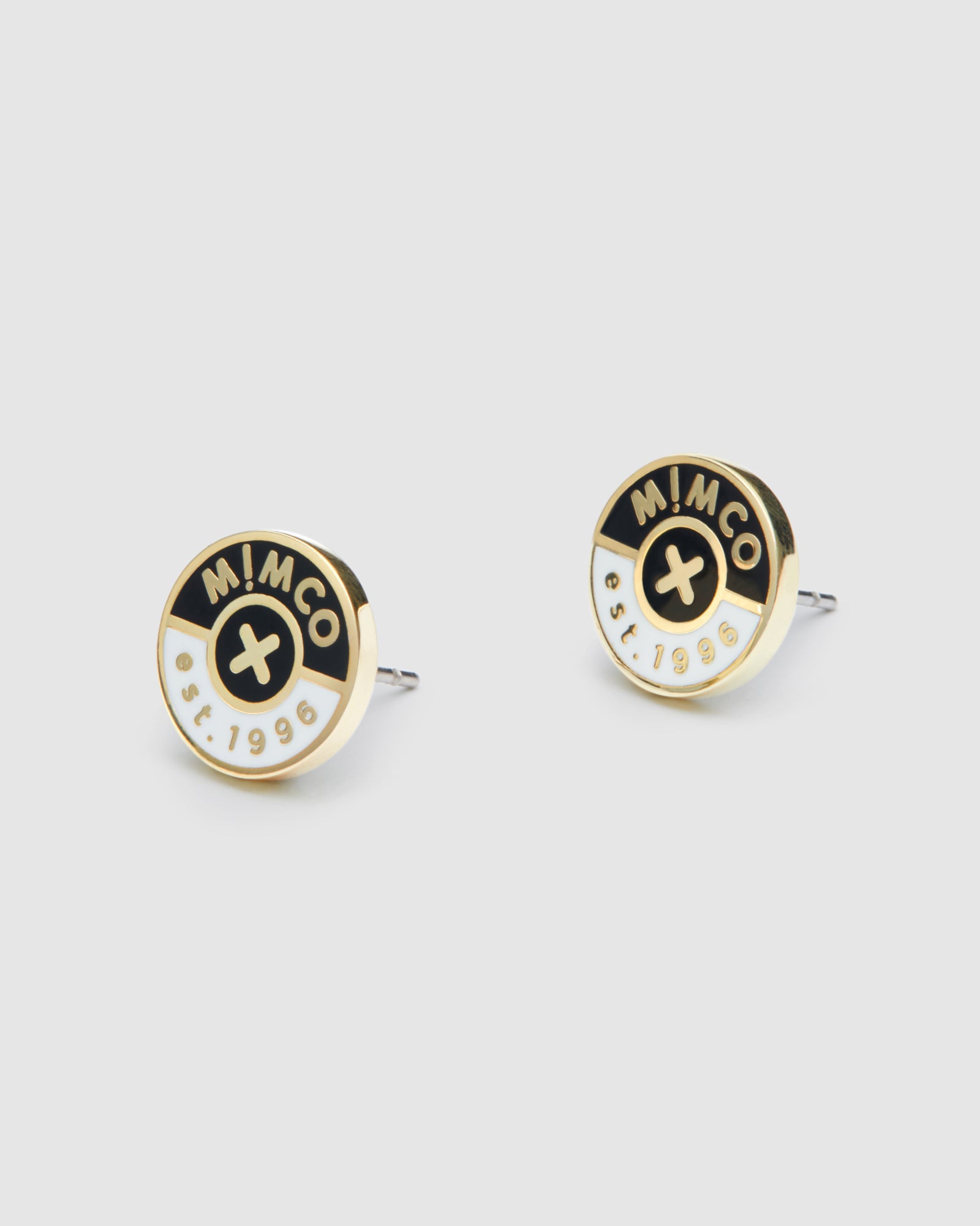 Mod Stud Earrings - Black