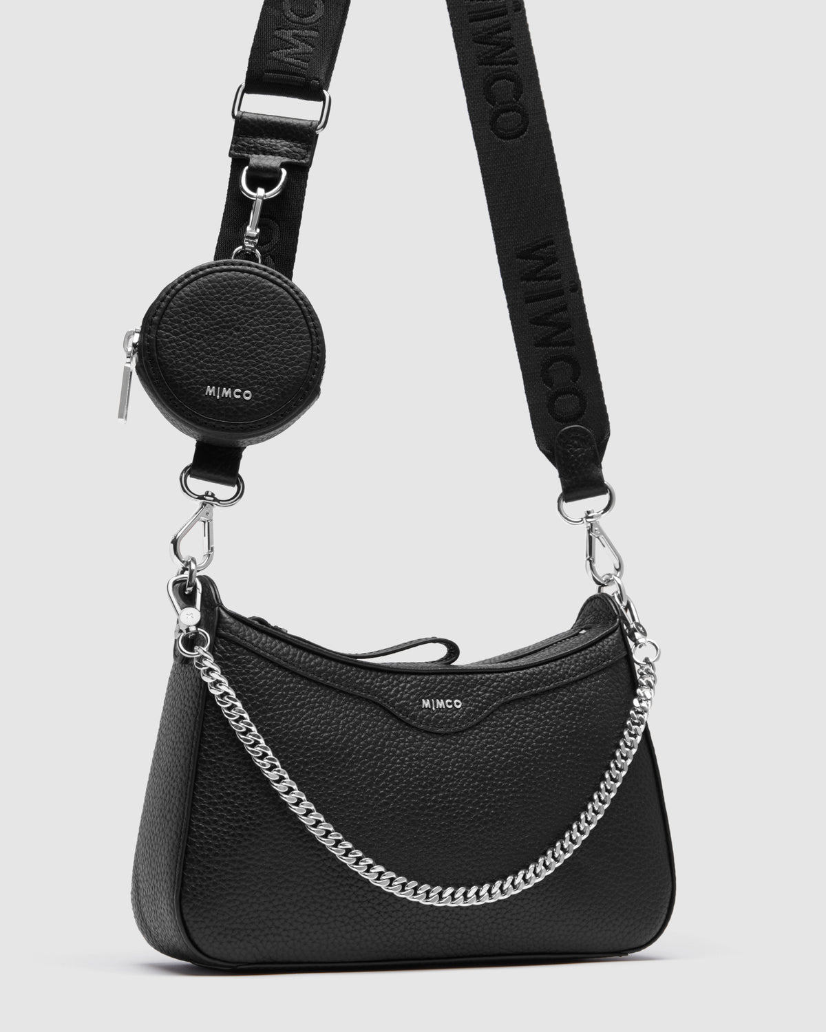 Jett Crossbody Bag - Black Silver