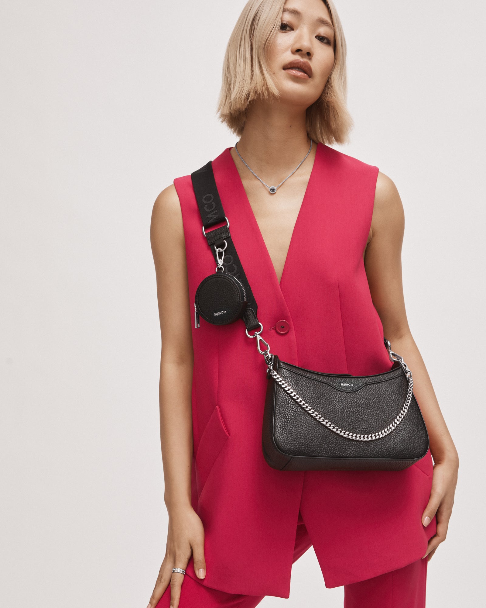 Jett Crossbody Bag - Black Silver