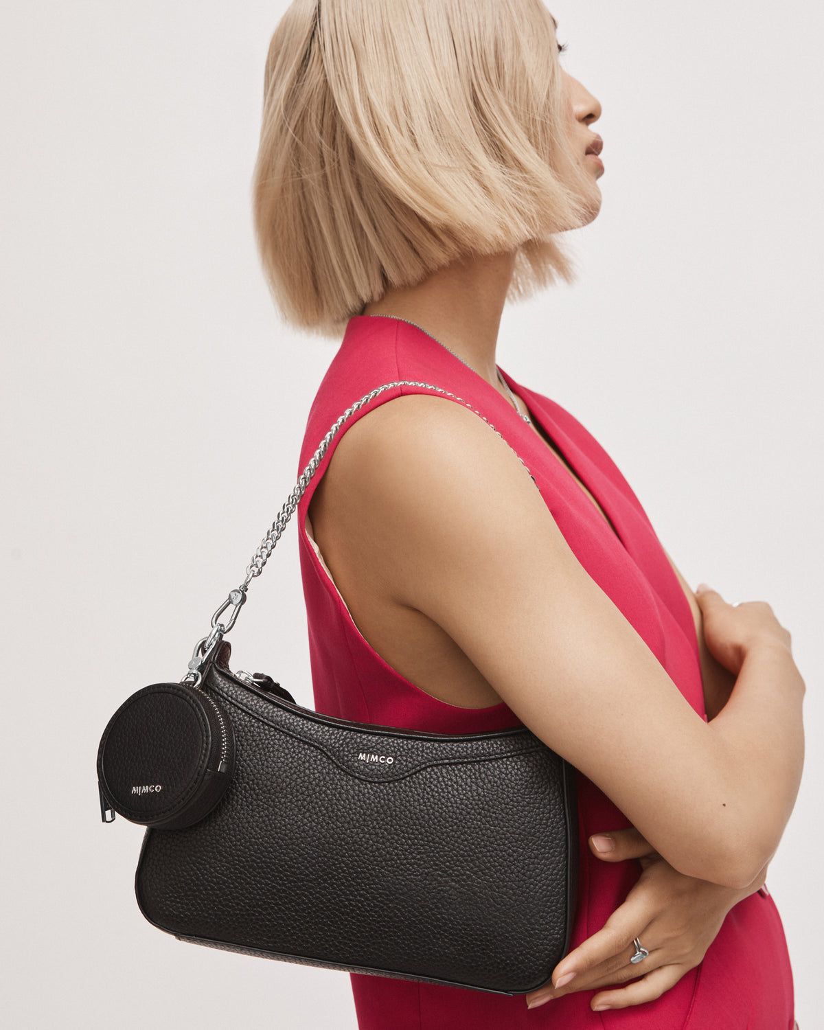 Jett Crossbody Bag - Black Silver