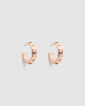 Echo Hoop Earrings - Rose Gold