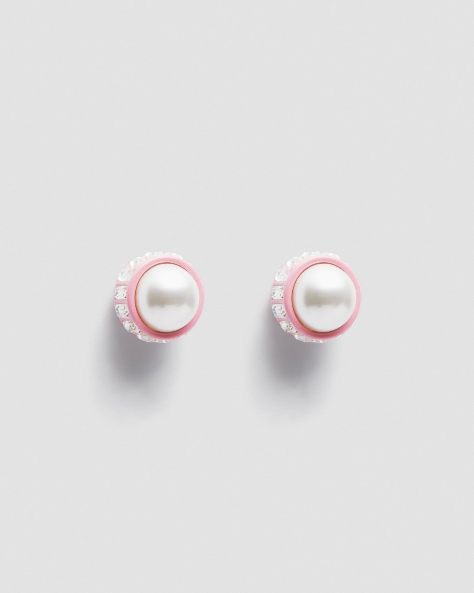 Twiggy Pearl Stud Earrings - Powder Puff
