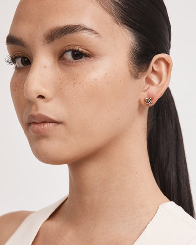 Daydream Pop Stud Earrings - Black