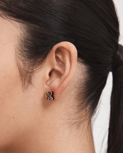Daydream Pop Stud Earrings - Black