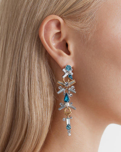 Comet Drop Earrings - Lagoon