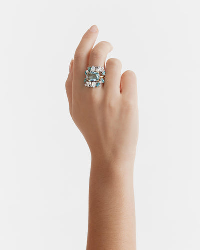 Comet Ring Stack - Lagoon