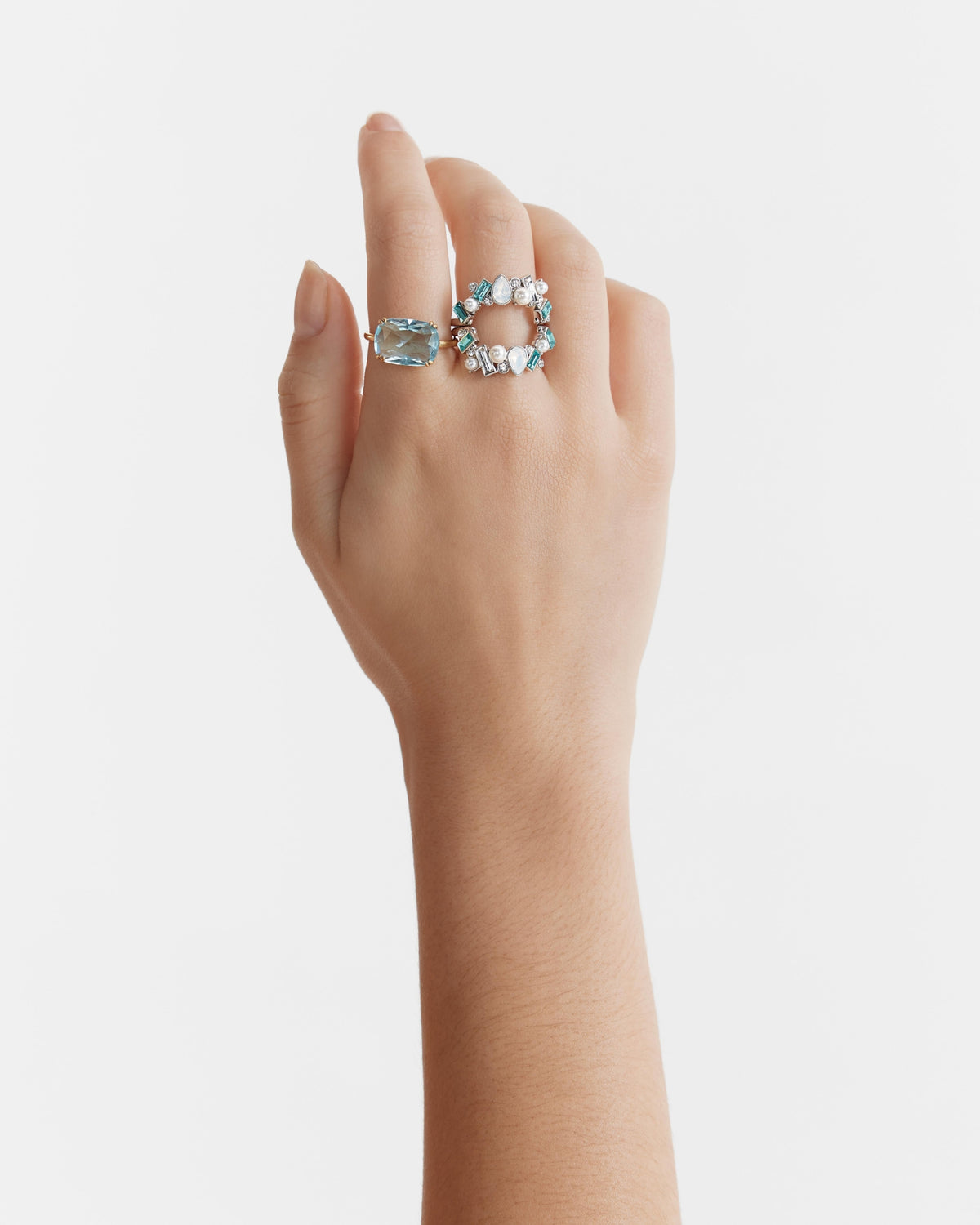Comet Ring Stack - Lagoon