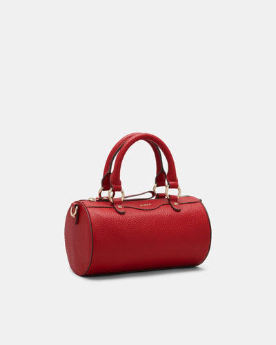 Jett Cylinder Crossbody Bag - Rich Red