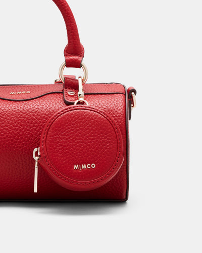 Jett Cylinder Crossbody Bag - Rich Red
