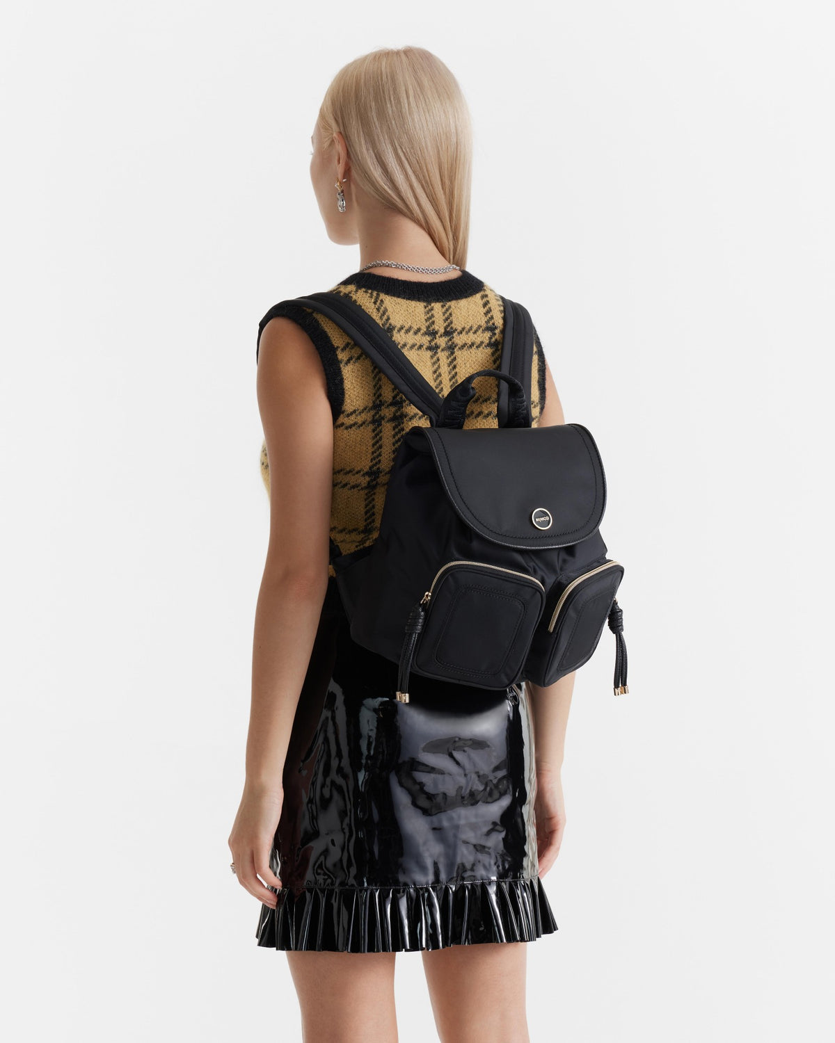 Nextalgia Backpack Bag - Black Light Gold