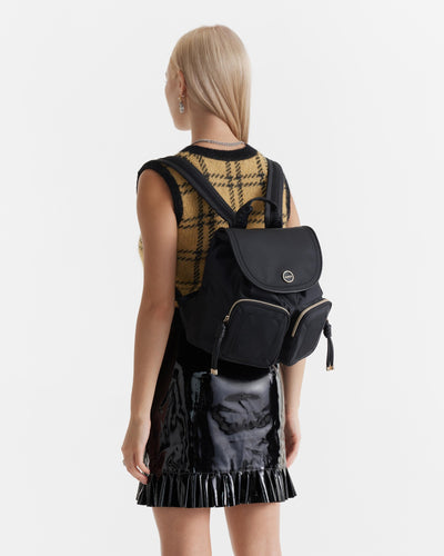 Nextalgia Backpack Bag - Black Light Gold
