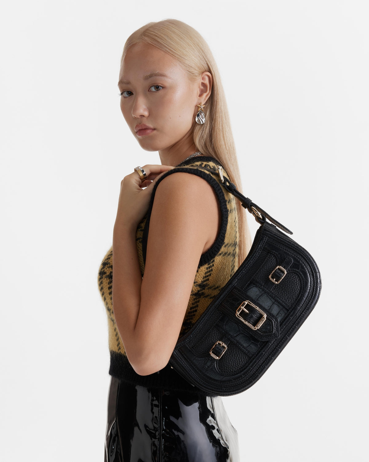 Zeppelin Shoulder Bag - Black Light Gold