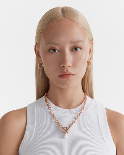 Everly Pendant Necklace - Rose Gold