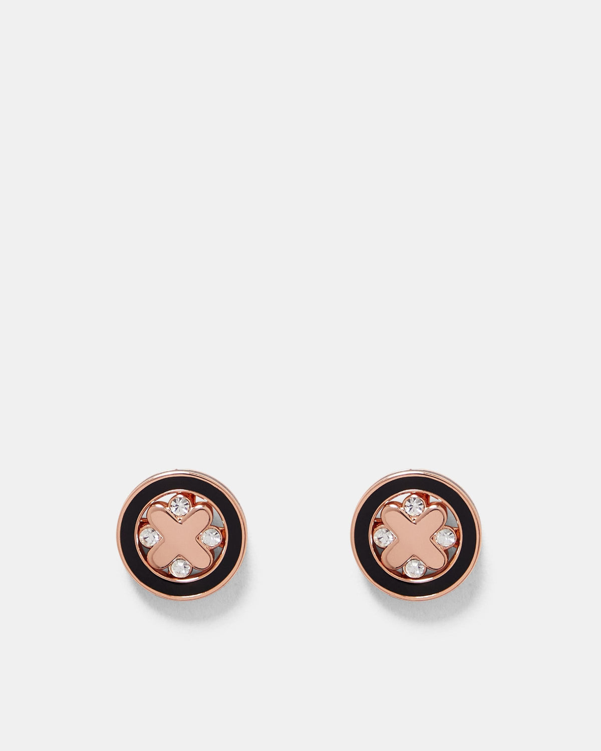 Supermicra Halo Stud Earrings - Black