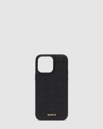 Mim-Gram Phone Case For Iphone 14 Pro Max - Black Light Gold
