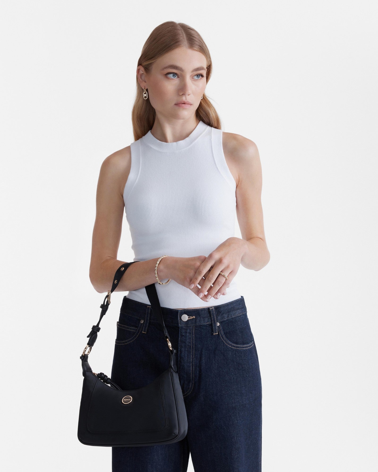 Nextalgia Shoulder Bag - Black Light Gold