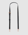 Link Crossbody Bag Strap 2cm - Black Rose Gold