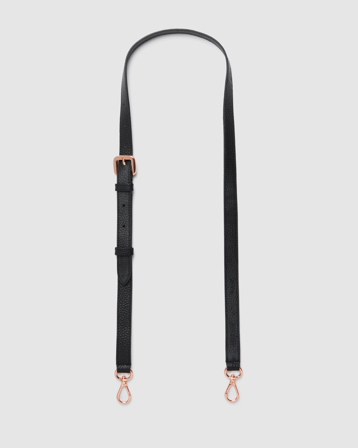 Link Crossbody Bag Strap 2cm - Black Rose Gold