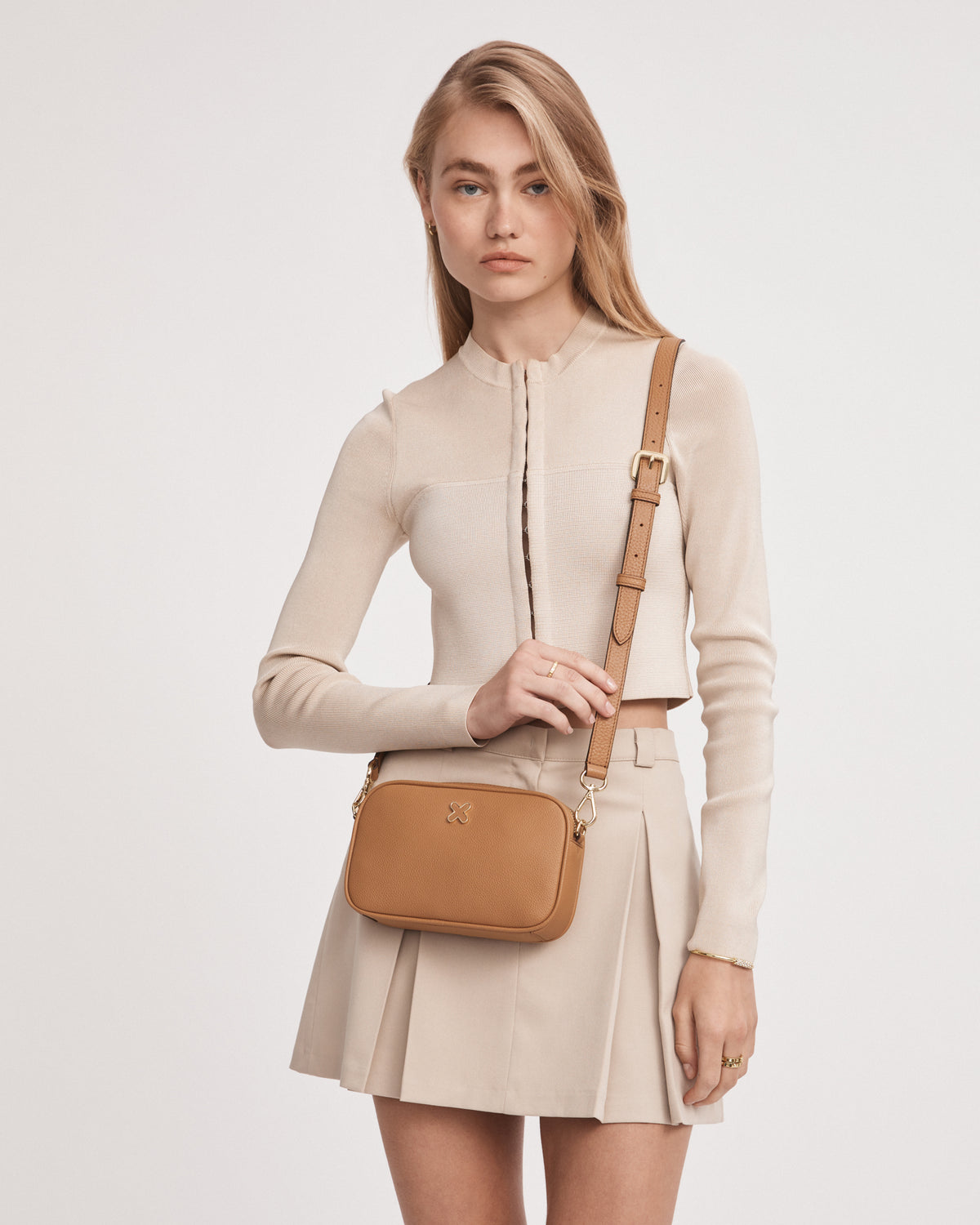 Link Crossbody Bag Strap 2cm - Caramel