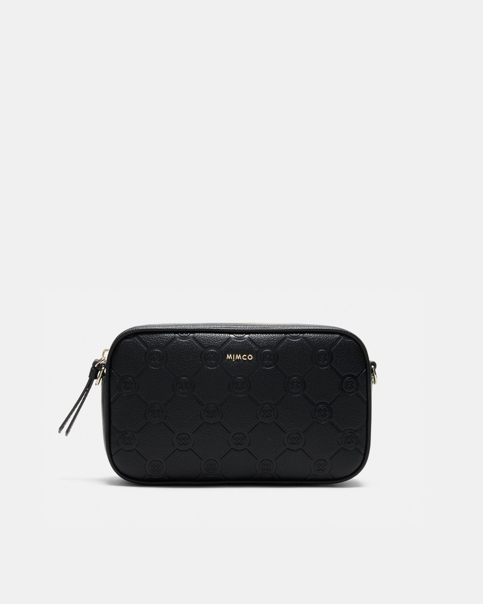 Mim-Gram Gusset Pouch - Black Light Gold