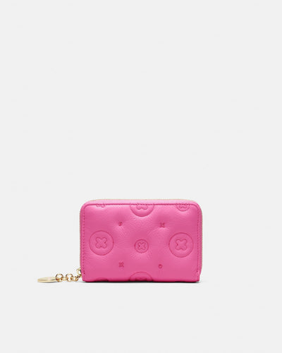 Flashback Leather Medium Wallet - Pink Splash