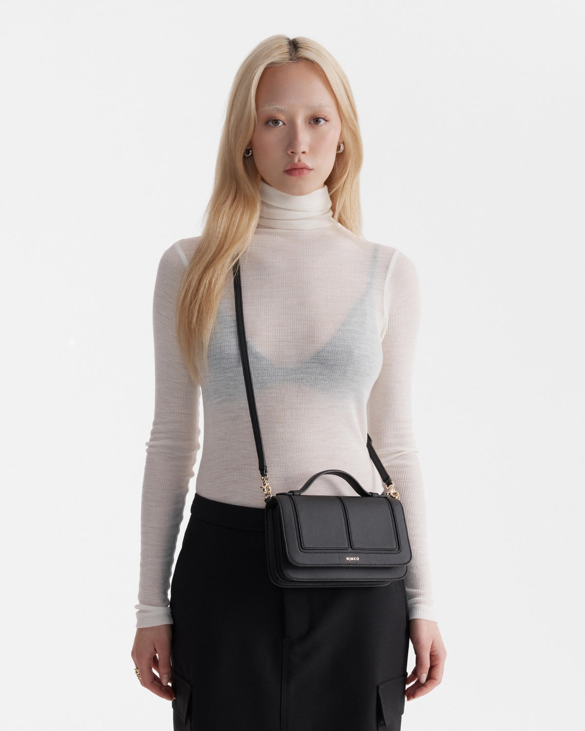 Prickly Pear Crossbody Bag - Black Light Gold